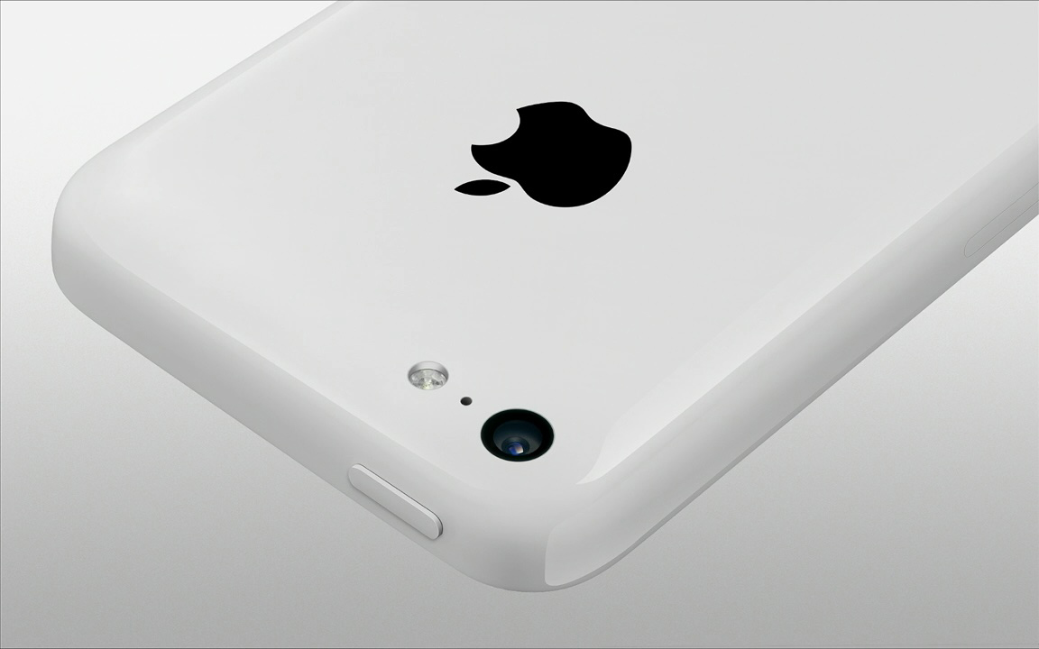 iPhone 5C in glossy white.